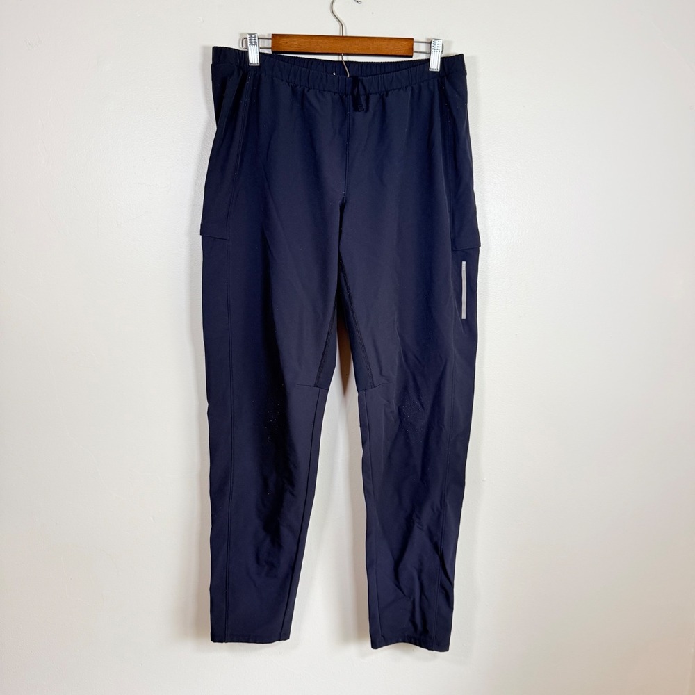 REI Co-op Swiftland‎ Reflective Active Running Pants Size Large Navy Blue
